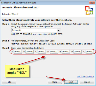 what is an example of a product key for office 2007